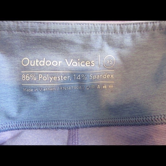 Outdoor Voices Leggings Lavender Purple Pastel Blue 7/8 NWT Color Block Active - Picture 7 of 8